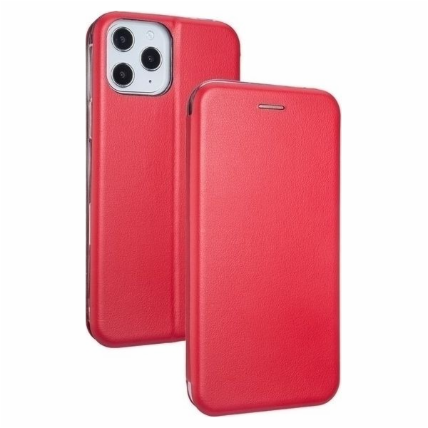 Pouzdro Book Magnetic iPhone 12 6.7 Pro Max červené/červené
