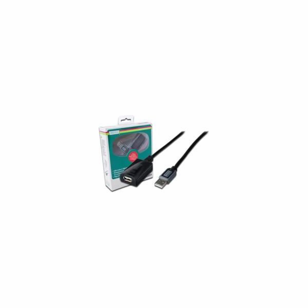 Digitus USB-A - USB-A USB kabel 10 m černý (DA731001)