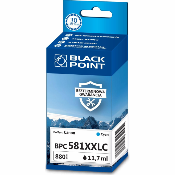 Inkoust Black Point BPC581XXLC CLI-581CXXL azurový inkoust