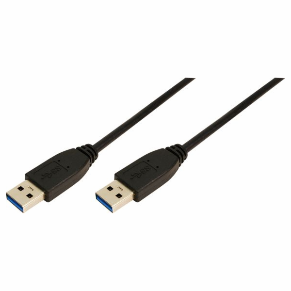 LogiLink USB-A - USB-A USB kabel 2 m černý (KabelUSB3.0Ty...