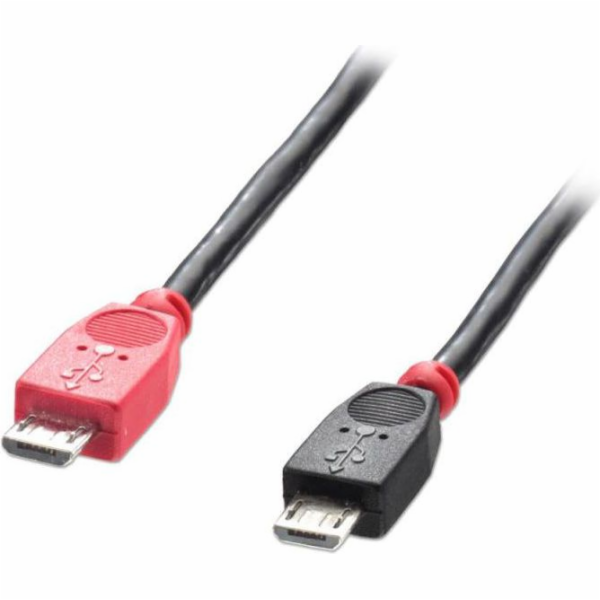 Lindy USB kabel microUSB - microUSB 0,5 m černý (31758)