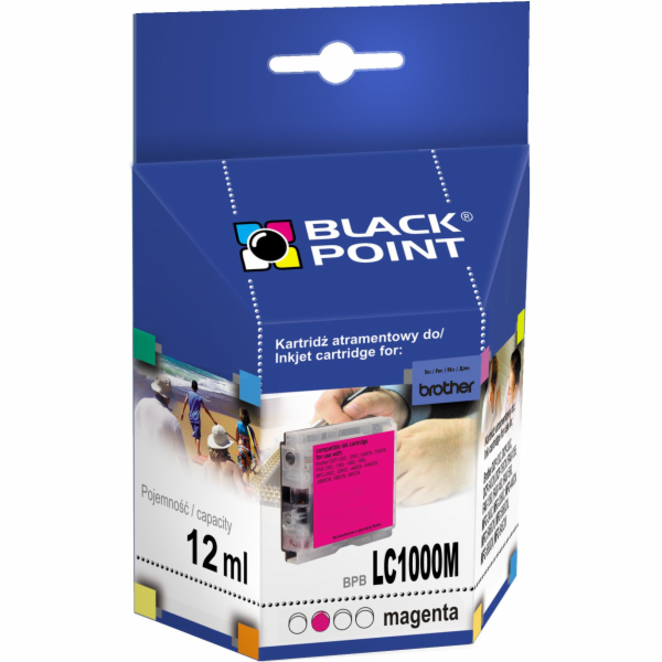 Inkoust Black Point BPBLC1000M / LC-1000M inkoust (purpur...