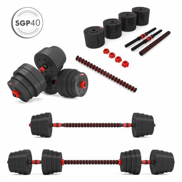 HMS SGP40 Nakládací činky 40 kg