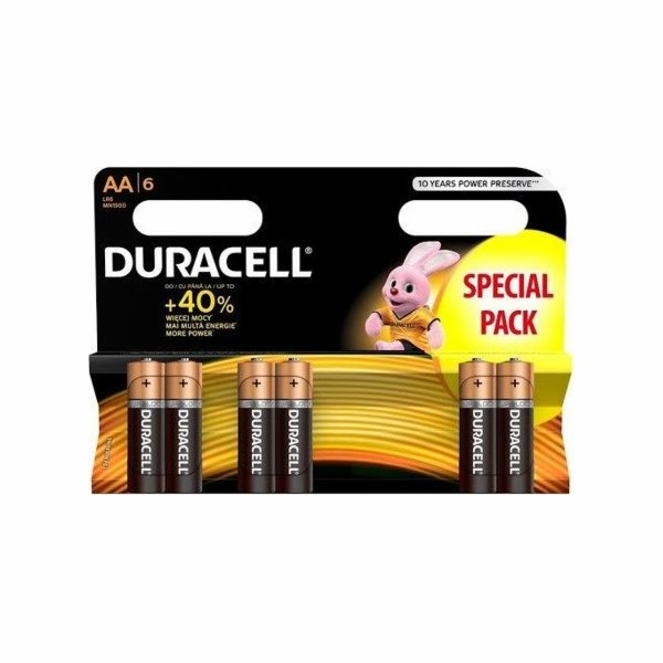 Baterie Duracell AA / R6 6 ks.