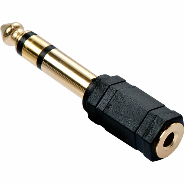 Lindy AV adaptér Jack 3,5 mm - Jack 6,3 mm černý (35620)