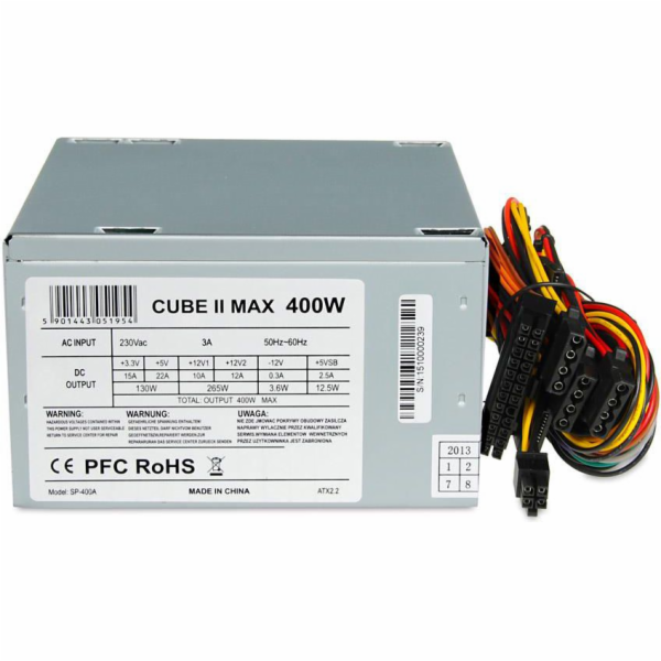 Napájecí zdroj iBOX CUBE II 400W (ZIC2400W12CMFA)