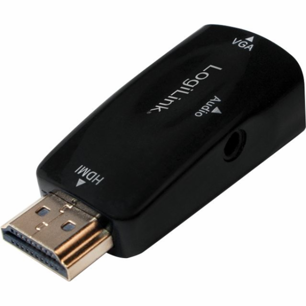 LogiLink HDMI AV adaptér – D-Sub (VGA) + Jack 3,5 mm čern...