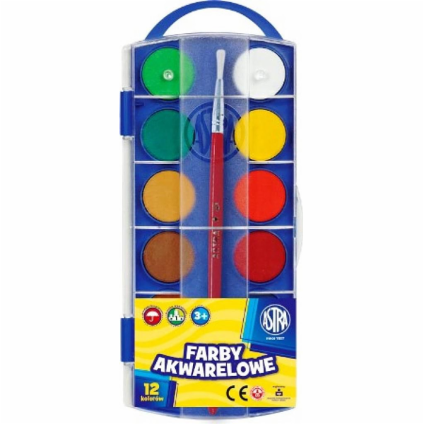 Astra AKVARELOVÉ BARVY 12 BAREV FI 23,5 MM 83216905