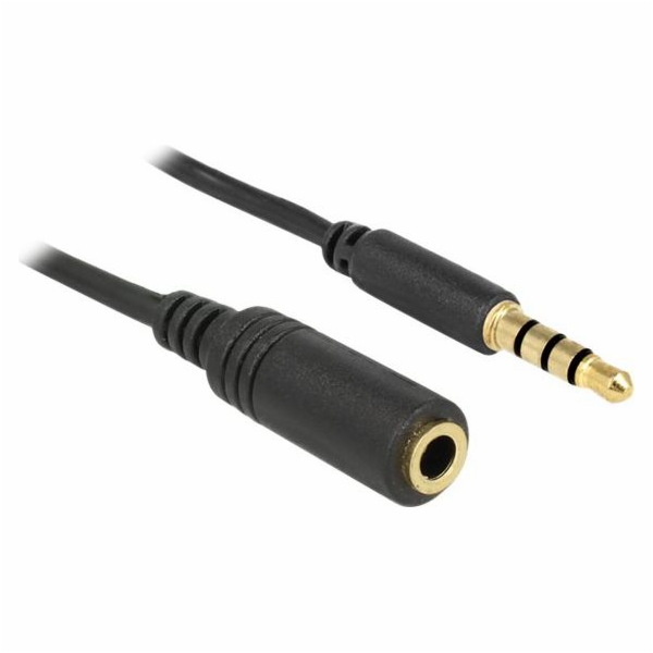 Delock kabel Jack 3,5 mm - Jack 3,5 mm 1 m černý (84666)