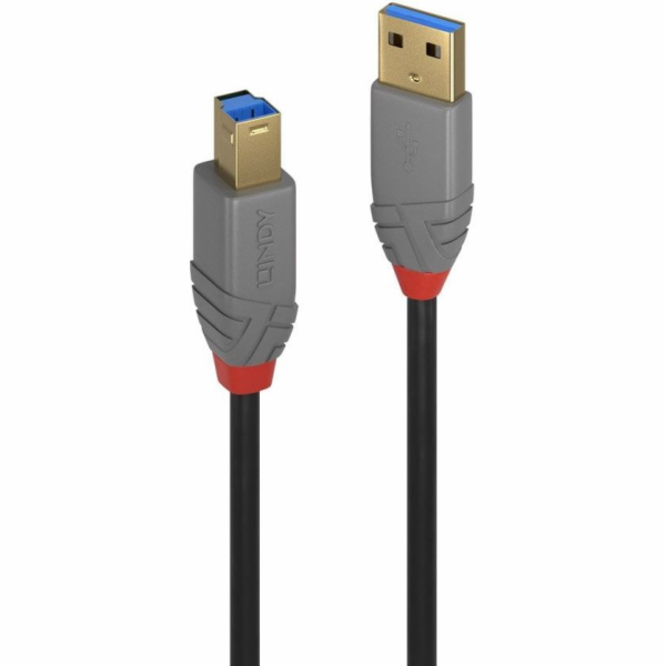 Lindy USB-A - USB-B USB kabel 3 m černý (36743)