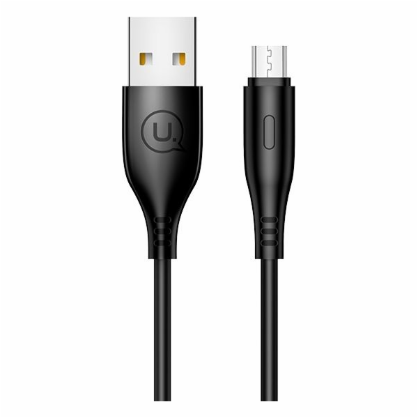 Usams USB-A - microUSB USB kabel 1 m černý (SJ268USB01)