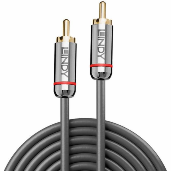 Lindy RCA (Cinch) - RCA (Cinch) kabel 1m stříbrný (35339)