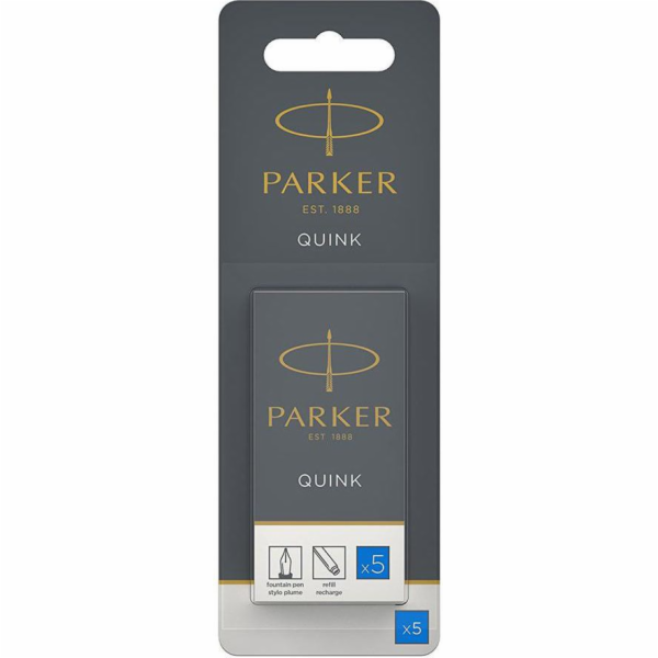 Inkoust Parker QUINK, modrý, 5 kusů (1950208)