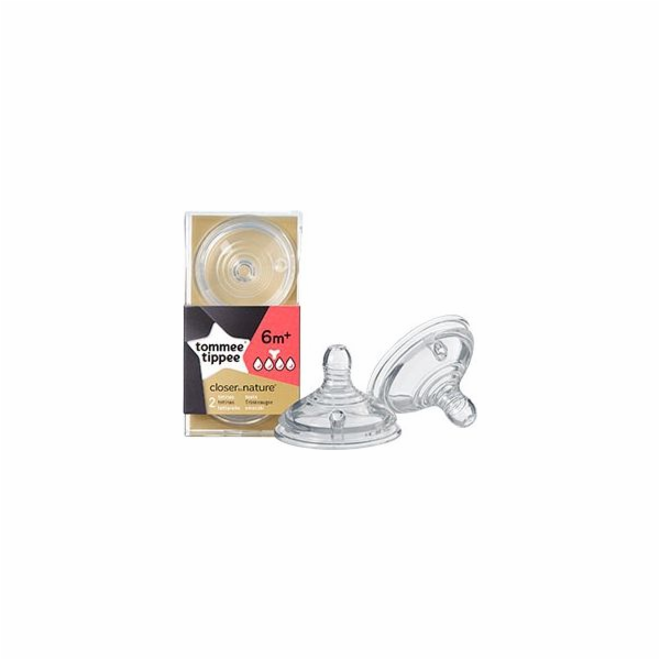 Tommee Tippee silikonový dudlík 6 m + 2 kusy (TT0092)