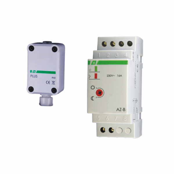 F&F soumrakový spínač 16A 230V 2-1000lx AZ-B PLUS sonda