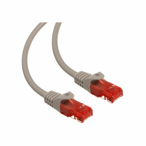 Maclean RJ-45/RJ-45, Cat.6, U/UTP, šedá, 3m (MCTV-303S)