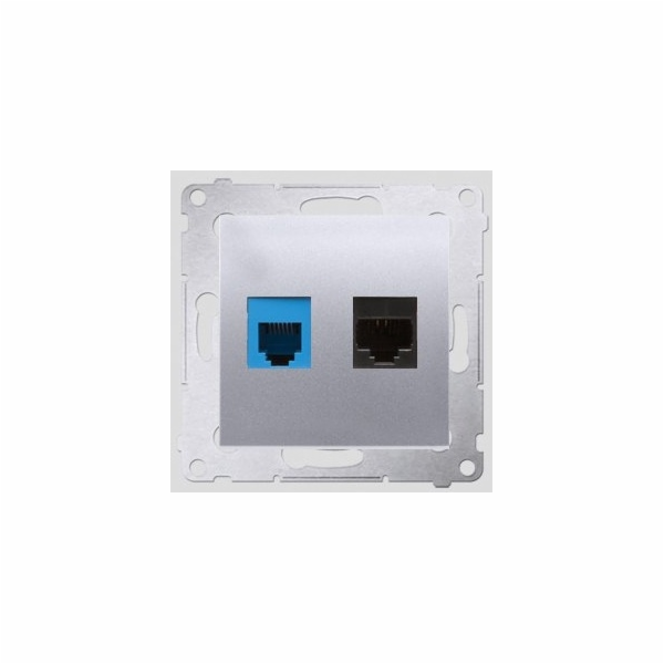 Kontakt-Simon SIMON54 RJ45 datová zásuvka, kat. 5e + RJ12...