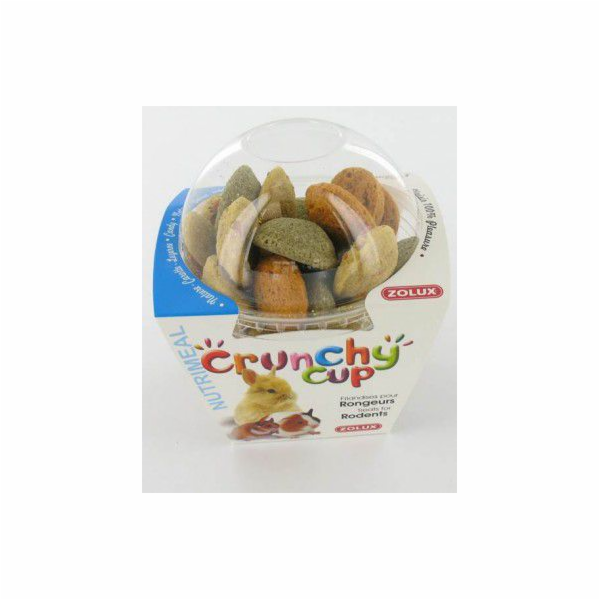 Zolux CRUNCHY CUP CANDY pamlsky pro hlodavce přírodní/mrk...