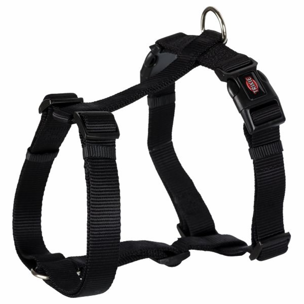 Trixie Premium postroj, černý, velikost L: 60–80 cm/25 mm