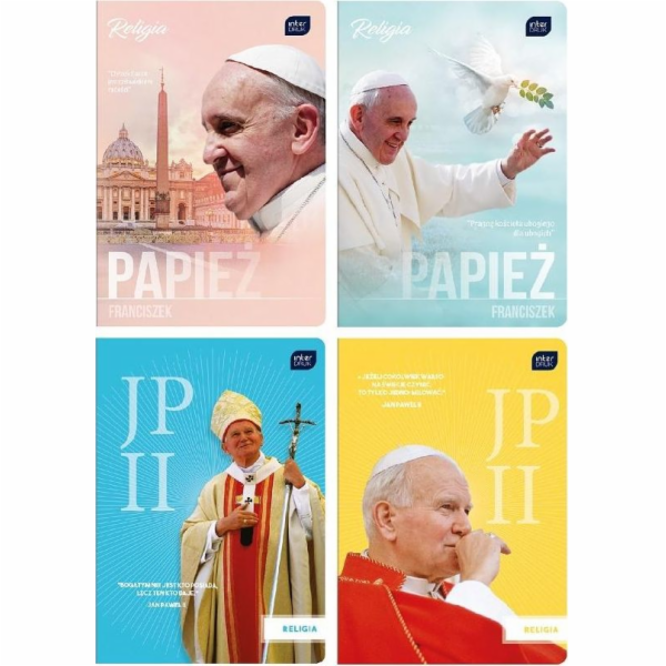 Interprint Notebook A5/32K UV Religion JPII/Franciszek (1...
