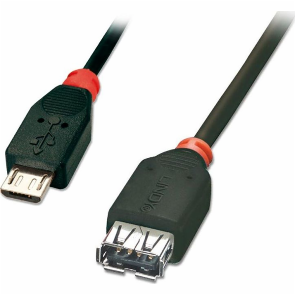 Lindy microUSB - USB-A USB kabel 0,5 m černý (31935)