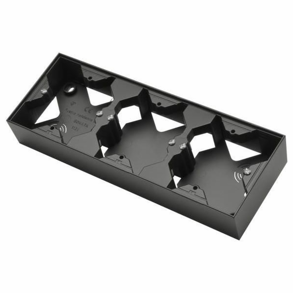 Ospel SONATA Trojitý přisazený box, černá metalíza (PNP-3...