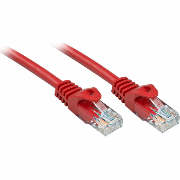 Lindy Patchkabel Cat6 U/UTP Basic rot 0,50m (48181)