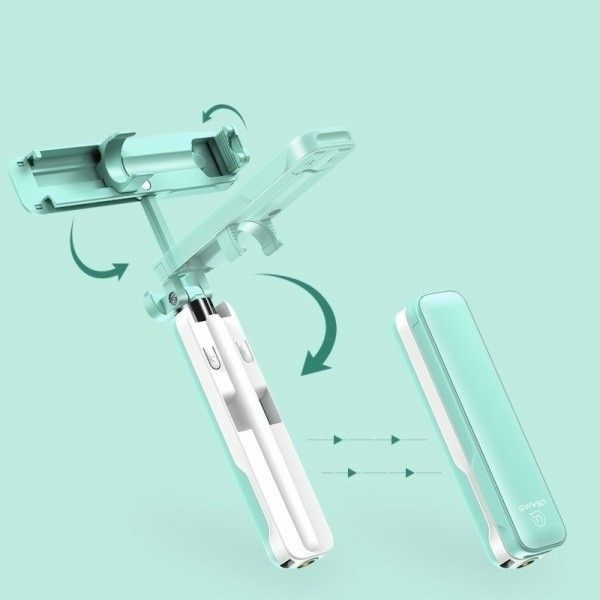 Usams Selfie Stick M1 Mini stojánek 3,5 mm US-ZB052 zelen...