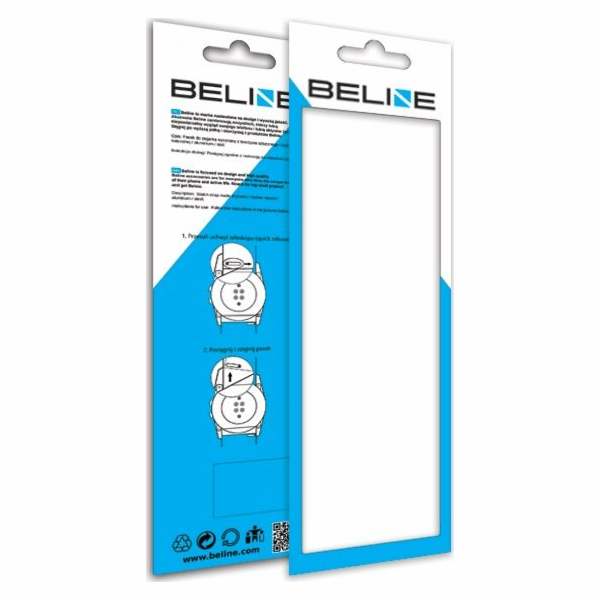 Řemínek Beline Beline Watch 22mm GT černo/černý