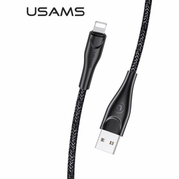 Usams USB-A – Lightning kabel 2 m černý (63789-uniw)