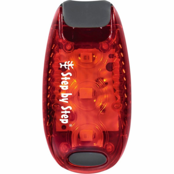 Krok za krokem Červená LED lampa