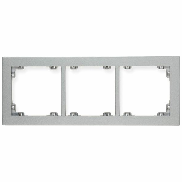 DECO Karlik Triple rám, stříbrná metalíza 7DR-3