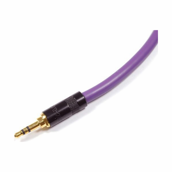 Melodika Jack 3,5mm - Jack 3,5mm kabel 0,75m fialový
