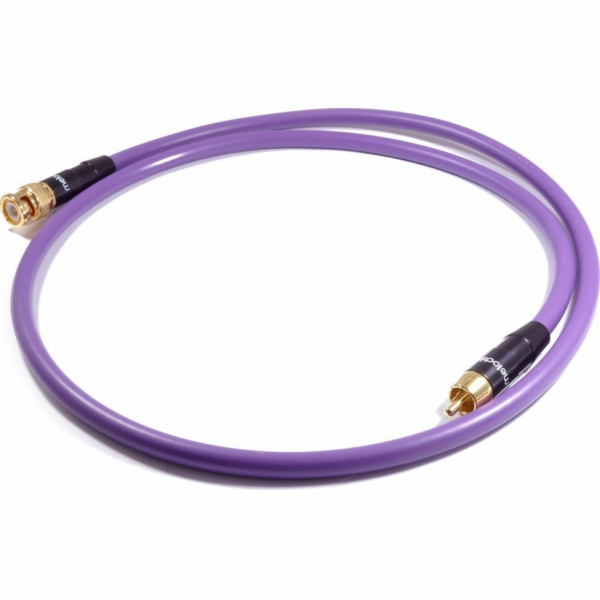Melodika RCA (Cinch) - BNC kabel 0,75m fialový