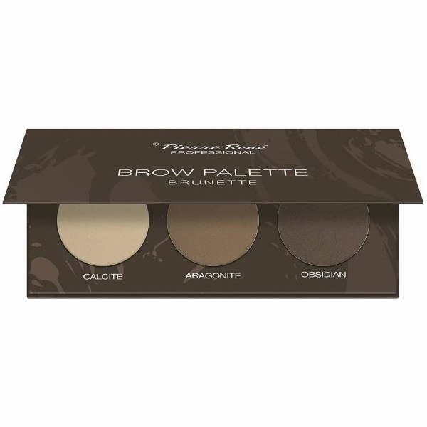 Paletka stínů na obočí Pierre Rene Brow Palette 03 Brunette