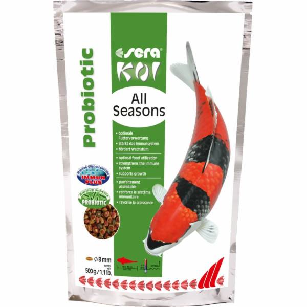 Sera Koi All Seasons Probiotic 500 g - speciální krmivo
