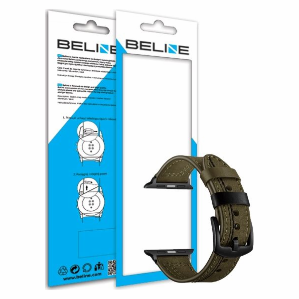 Beline Beline Řemínek k hodinkám 22mm Casual zelená/zelená