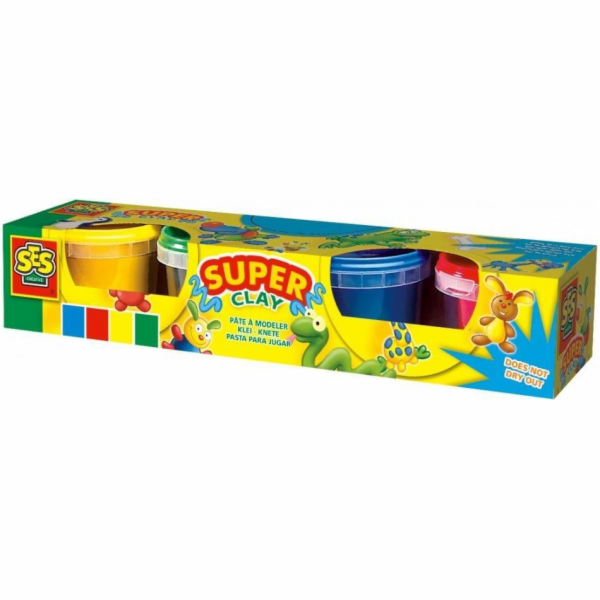 SES Sada hracího těsta - 4 barvy