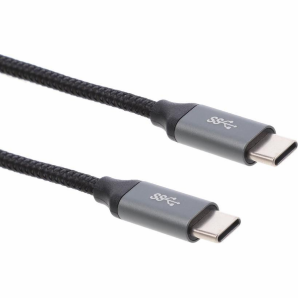 Montis USB-C - USB-C USB kabel 1 m Černostříbrný (MT004)