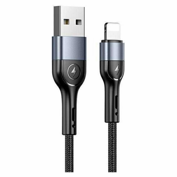 Usams USB-A – Lightning kabel 1 m černý (SJ448ZJ01)