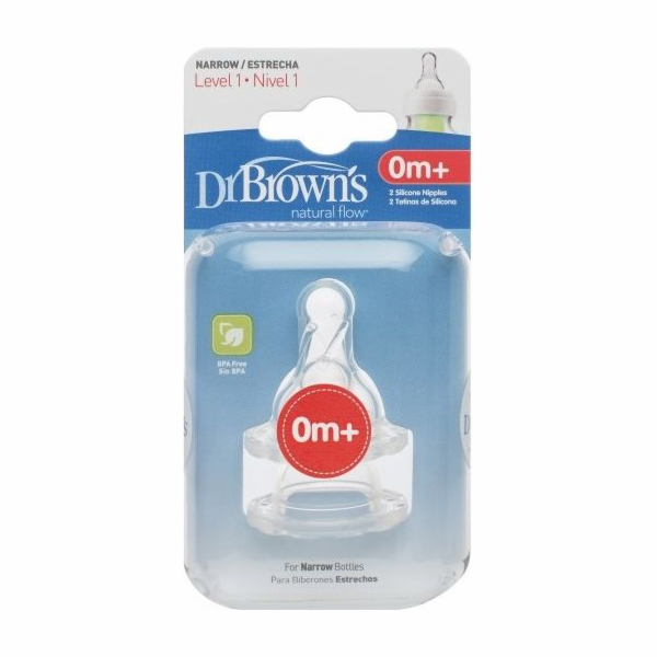 Dr Browns standardní dudlík 0m+ 2 kusy (QU0039)