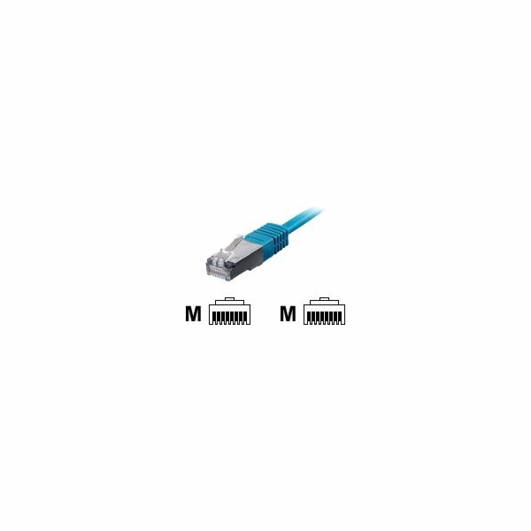 Equip Patchcord, S/FTP, Cat6, LSZH, 15m, modrý (605538)