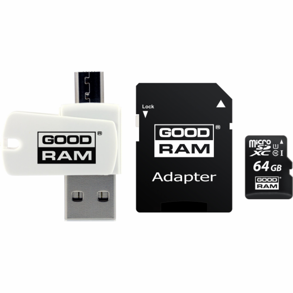 Karta GoodRam All in One MicroSDXC 64 GB Class 10 UHS-I/U...