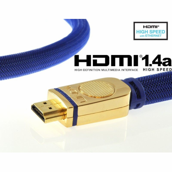 Lindy HDMI - HDMI kabel 3m modrý (37422)