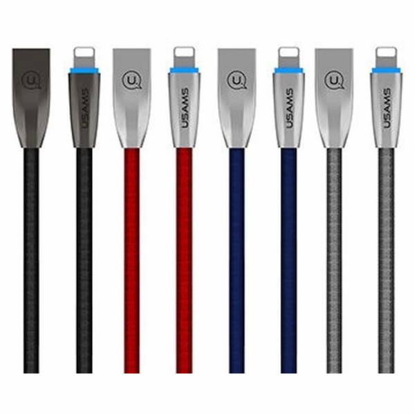 Usams USB-A – Lightning kabel 1,2 m šedý (IPZSUSB02)