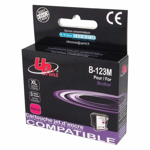 Inkoust UPrint B-123M / LC-123M (Magneta)