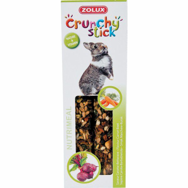 Zolux Crunchy Stick králík mrkev/červená řepa 115g