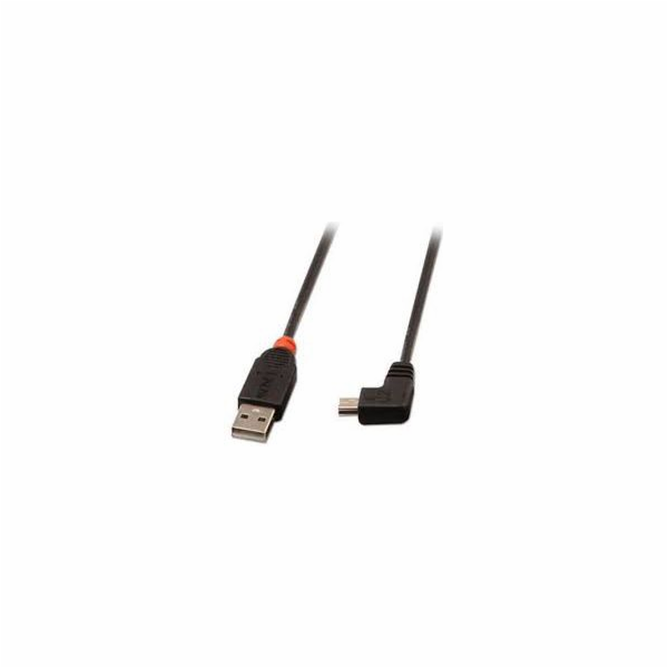 Lindy USB-A - miniUSB USB kabel 0,5 m černý (31970)