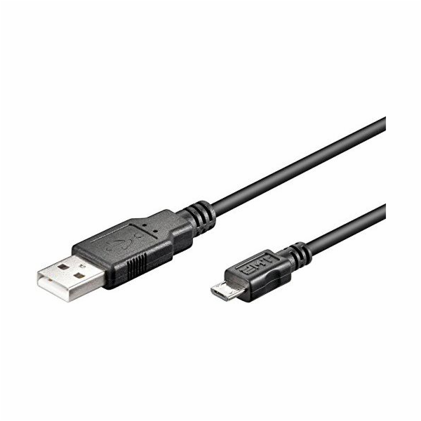 Gembird USB-A - microUSB USB kabel 1 m černý (93918)