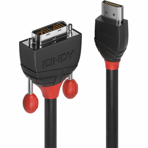 Lindy HDMI - DVI-D kabel 5m černý (36274)